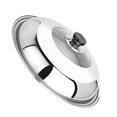thumbnail image 1 of Stainless Lid And Pot Cover Pan Cooking Utensils Cookware Fashionable Lid Easy Stainless Easy Pot Cover Durable Construction Skillet 28cm, 1 of 9