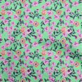 thumbnail image 1 of oneOone Rayon Sea Green Fabric Floral Craft Projects Decor Fabric Printed By The Yard 56 Inch Wide, 1 of 4