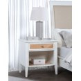 thumbnail image 2 of Bexhill 1-drawer Nightstand Bedside Table White, 2 of 15