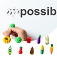 thumbnail image 4 of Clearance! Delayuji Home Decor A Group of 10 Cake Eraser Vegetable Fruit Modeling Eraser 3D Assembly Eraser One Size Multi-Color, 4 of 8