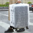thumbnail image 4 of PVC Transparent Stone Wave Strawberry Cover Strawberry Luggage Case Wateproof Dustproof Travel Trolley Suitcase Protective Cover, 4 of 8