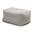 thumbnail image 1 of Jaxx Leon Outdoor Bean Bag Ottoman, Pearl, 1 of 4