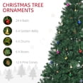 thumbnail image 4 of HOMCOM 7FT Christmas Tree Leaf Holiday Seasonal Indoor Metal Stand, 4 of 10