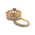 thumbnail image 1 of EGNMCR Bagues Mode Dames Tempérament Couronne en Strass Bijou Bague, 1 of 8