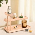 thumbnail image 1 of Amzcrzy Wooden Storage Rack Living Room Decor Wooden Multi-Tier Storage Display Rack Desktop Decorative Storage Stand Solid Wood Cup Holders Tea Set Storage Rack Perfume Display Stand, 1 of 6