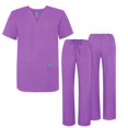 thumbnail image 1 of Adar Mens Medical Scrubs Set Medical Uniforms - Roomy Fit (30 Colors), 1 of 7