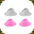 thumbnail image 2 of MasteelfCA 4pcs Practical Nail Polish Bottle Base Holder Nail Art Manicure Tools Nail Art Supplies Nail Polish Bottle Rack for Home Shop (Pink + White), 2 of 7