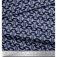 thumbnail image 3 of Soimoi Crepe Silk Fabric Geometric Abstract Decor Fabric Printed Yard 42 Inch Wide, 3 of 3