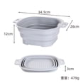 thumbnail image 2 of Meitianfacai Folding Drains Basket Kitchen Sink Multi-functional Fruit And Vegetable Basket Fruit And Vegetable Basket Expansion Silicones Folding Filter Basket, 2 of 3