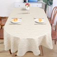 thumbnail image 2 of Oval Tablecloth 60x84in for Oval Table Waterproof Table Cloths for Dining Room Indoor Outdoor Table Cloth, 2 of 5