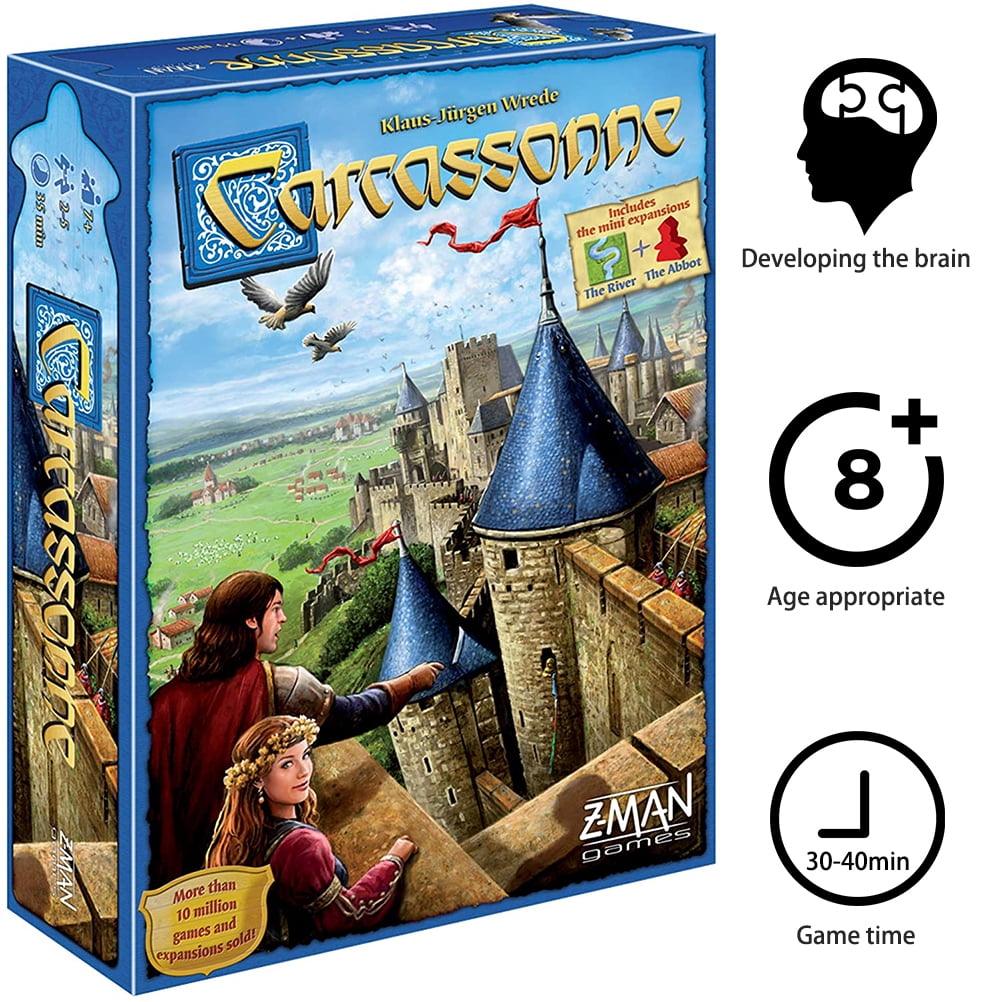 Game Carcassonne Board Game Family Party Board Game Expand Board Game For 2-5 Players
