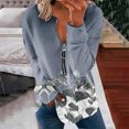 thumbnail image 1 of 2023 Chandail de Mode pour Femmes Rabais de 50 % Liquidation Hauts pour Femmes Automne Manches Longues Chandail Ample Chemise Chic Décontractée Chandails à Rayures à Col Rond pour Dames, 1 of 5