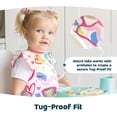 thumbnail image 5 of Tiny Twinkle - Apron Bib - Beige Checkers - 6-24M, 5 of 5