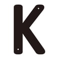 thumbnail image 1 of 3D Iron Art Letter House Number Sign with Screws Decorative Metal Alphabet Letters for Home Address Numbers,Garden Decor,Shop Sign, que Industrial Style,26 English Letters for DIY Wall Display, 1 of 5