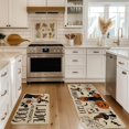 thumbnail image 3 of Kitchen Carpet Set Pumpkin Alphabet Kitchen Carpet Washable Cushion Comfortable Kitchen Carpet Set Porch Throw Blanket Carpet Shag Terracotta Throw Fuzzy Abstract Area Rugs for Bedroom Living Room, 3 of 3