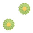 thumbnail image 2 of pitrice Placemat Heat Insulation Flower Pad Holder Kitchen Table Mat Anti-scalding Washable Reusable Drink Countertop Pink Green 2Set, 2 of 6