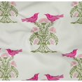 thumbnail image 4 of oneOone Organic Cotton Poplin Twill Fabric Bird & Tree Block Printed Craft Fabric BTY 42 Inch Wide, 4 of 4