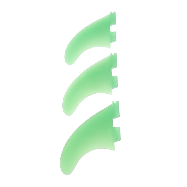 Surfing Board Fin, Surfboard Thruster Fins Accurate Matching Easy Installation 3PCS for FCS1 Surfboards Dark Blue,Green