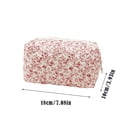 thumbnail image 2 of Travel Floral Quilted Cosmetic Bag Portable Small Storage Organizer for, 2 of 5