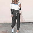 thumbnail image 1 of Wolfast Ensembles Courts Assortis pour Femmes Mode Ample Manches Longues Ensemble Décontracté, 1 of 9