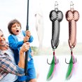 thumbnail image 3 of Metal Wobble Fish Lure Simulation Fish Scales Fishing Bait for Outdoor Lake Sea, 3 of 6
