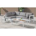thumbnail image 3 of Meridian Furniture Nizuc Grey Outdoor Patio Modular Sectional, 3 of 12