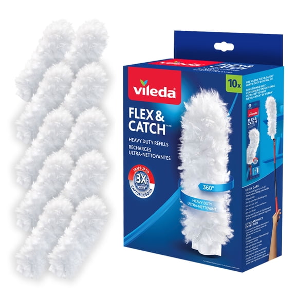 Vileda Flex & Catch Recharges de Plumeau Ultra-Nettoyantes, Multi-Surface (10 Recharges)