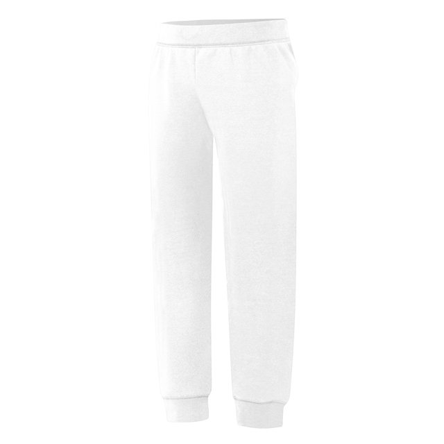 Hanes Pantalons de Jogging en Molleton ComfortSoft EcoSmart pour Filles, TG, Blanc