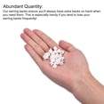 thumbnail image 4 of Earring Backs, 100pack Silicone Earring Backs for Studs, Soft Earring Backs for Fish Hook Earring Hoops (White,8mm), 4 of 6
