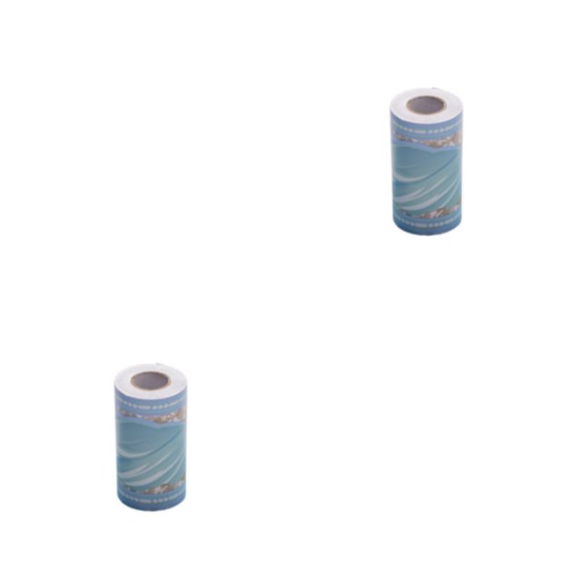 Maytalsory Decorative And Waterproof Wallpaper Border Stickers Non-toxic And Odorless Self-adhesive PVC style 5 2Set