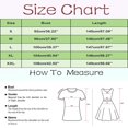 thumbnail image 3 of YFELWZ Womens Plus Size Spring Summer Print Elegant Dress Sky Blue M, 3 of 5