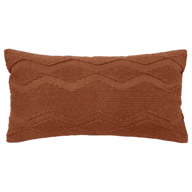 Bouclair Coussin Lombaire Décoratif Rouille Yara 12x24 Po (30x61 cm)