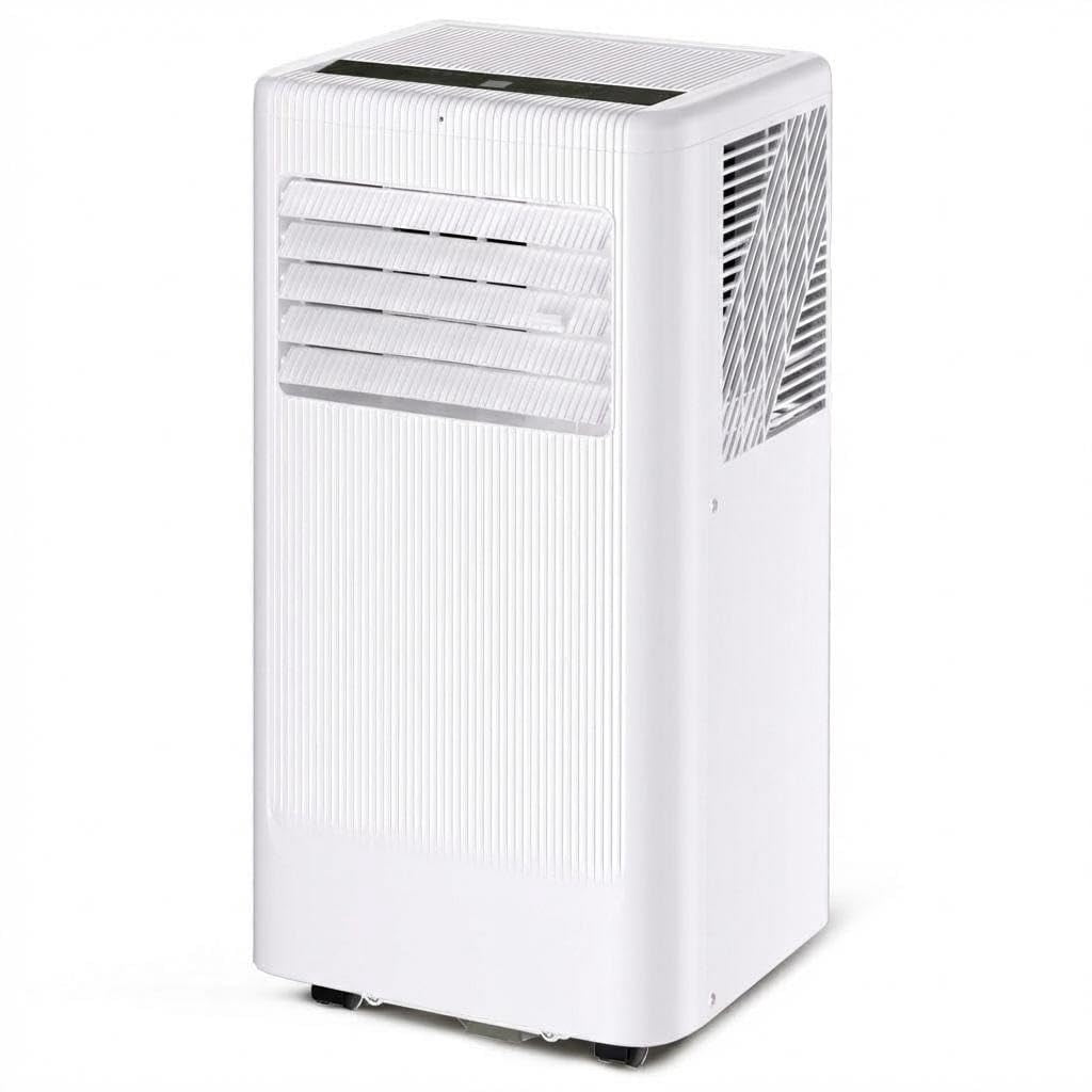 Portable Air Conditioner, 10000 BTU Portable AC for Rooms Up to 560 Sq ft, 3-in-1 Cooling/Fan/Dehumidifier, Remote & LED, Sleep Mode 24H Timer, Wheels, Window Vent Kit