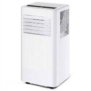 Portable Air Conditioner, 10000 BTU Portable AC for Rooms Up to 560 Sq ft, 3-in-1 Cooling/Fan/Dehumidifier, Remote & LED, Sleep Mode 24H Timer, Wheels, Window Vent Kit
