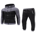 thumbnail image 3 of 2Pc Mens Tracksuit Set Hoodie Tops Bottoms Joggers Gym Fit Sports, 3 of 5