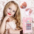 thumbnail image 4 of Ongles Postiches pour Enfants 120 Pcs Pré-Colle Couverture Complète Ensembles d'Ongles Postiches, 4 of 8
