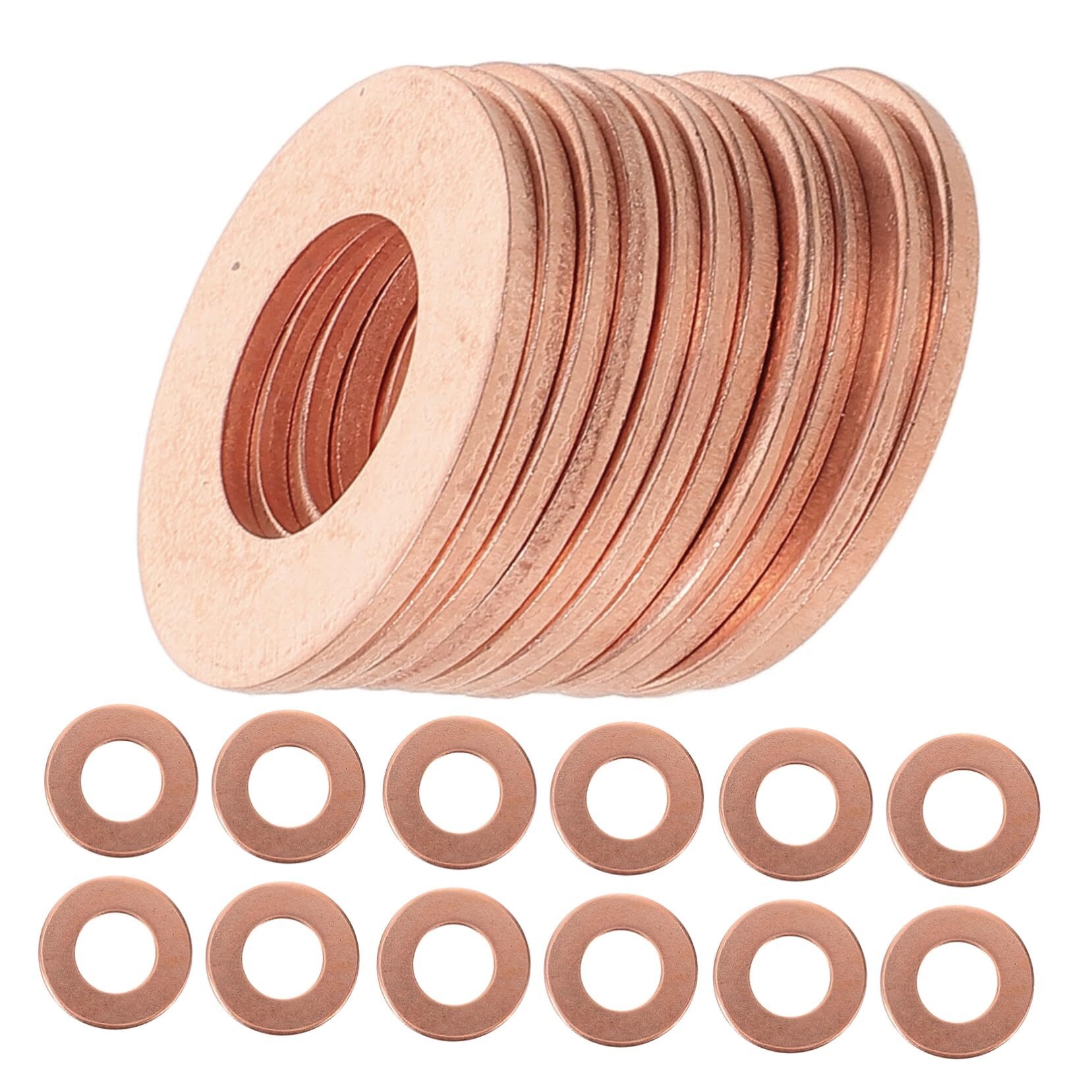100pcs Repair Machine Gasket Welder Dent Puller Lifter Panel Pulling Washer Ring for Soldering Panel Dent Puller Rings for Car Body Dent Puller Welder Kits Light Brown Iron