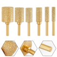 thumbnail image 3 of MYG 6mm Shank Vacuum Brazed Diamond Burr Head Grinding Rotary File For Stone Steel, 3 of 7