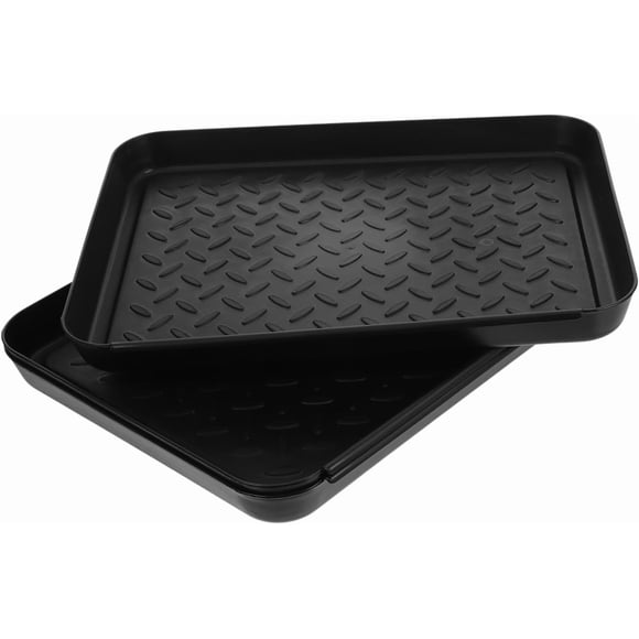 3Pcs Sturdy Plastic Shoe Boot Tray Multi Functional Sundries Storage Plate for Indoor Outdoor Use Easy to Clean Utility Tray for Organizing Footwear More