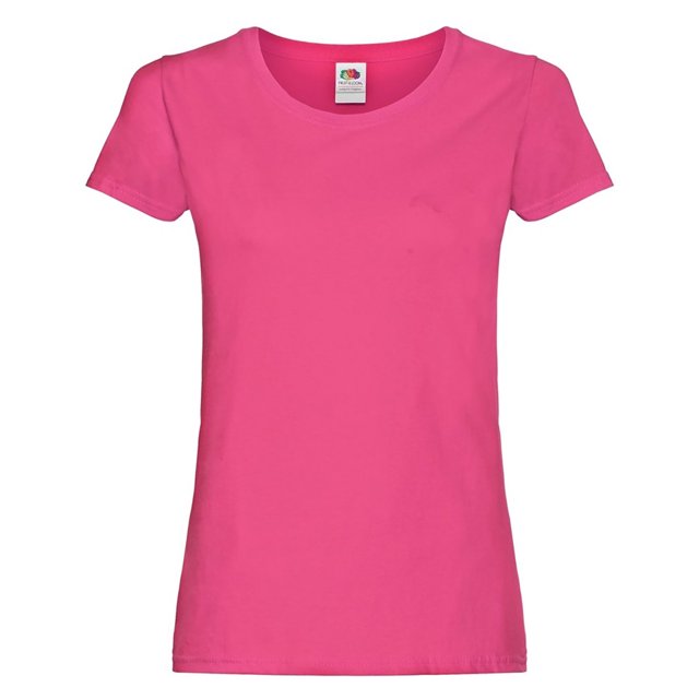 Fruit of the Loom T-Shirt à Manches Courtes Coupe Féminine pour Femmes