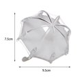 thumbnail image 3 of pitrice 12 Pieces Umbrella Shape Creative Candy Boxes for Halloween Party Favors White, 3 of 9