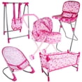 thumbnail image 1 of Viflosae Jouets pour Tout-Petits Chaise Haute pour Poupée avec Plateau Simulation Miniature Chaise Haute pour Poupée Réglable Meuble pour Poupée Pliable pour Jeu d'Imitation Sans Poupée Cadeau de Noël pour Enfants Cyberlundi Offres 2024, 1 of 9