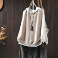 thumbnail image 1 of Women's Solid Color Knitted Vest Loose Large Sized Versatile Coat for Layering over Shirts or Tees, Soft Knit Fabric, 1 of 5