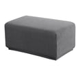 thumbnail image 1 of Stretch Ottoman Cover Ottoman Slipcovers Rectangle Foot Stool Covers Ottoman Foot Rest Cover Jacquard Fabric with Elastic Bottom Washable - , 83 to 116cm 14, 1 of 8