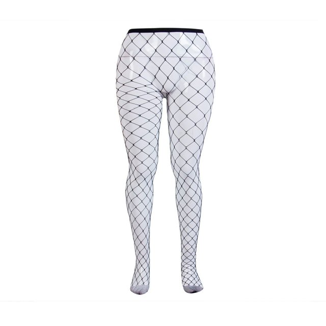 Women Fishnet Stocking Hollow Out Rhinestone High Elastic Pantyhose