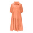 thumbnail image 3 of Gspmoly Robes d'Été pour Femmes, Robe d'Été Décontractée pour Femmes à Col Rond, Unie, Sans Manches, Longue, Robes de Vacances pour Femmes Économies, 3 of 5