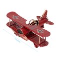 thumbnail image 3 of Modèle d'Avion Vintage Avion en Fer Forgé Avion Biplan pour Bureau Décor Photo Accessoires RedDecoration, Modèles d'Avion pour, 3 of 8
