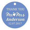 thumbnail image 1 of 100 PCS Mr & Mrs Personalized Wedding Favor Gift Paper Tags Thank You Custom Made Hang Tags, 1 of 1