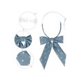 thumbnail image 3 of INSPIRE CHIC Women's Polka Dots Ties Elastic Adjustable Neck Pre-Tied Ribbon Bow Tie Uniform Cosplay Blue One Size, 3 of 6