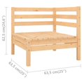 thumbnail image 4 of vidaXL 4 Piece Garden Lounge Set Solid Pinewood, 4 of 5